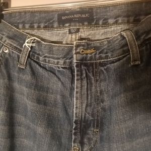 Banana Republic Modern Men's Utility Jeans Dark Wash 33x34 Relaxed Fit✨